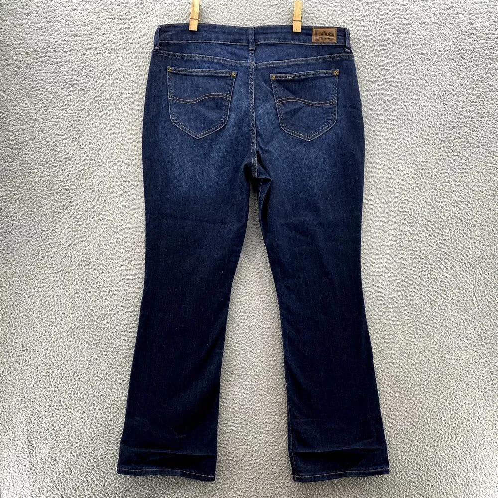 Lee Bootcut Jeans Womens 36x31* Mid Rise Flare Shaping Western Y2k Cowgirl Rodeo